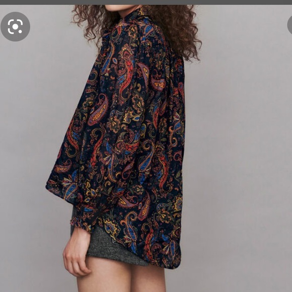NWT Gorgeous Maje button down top - Picture 5 of 8